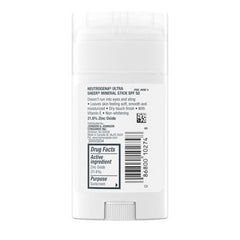 Neutrogena Mineral Ultra Sheer Face and Body Sunscreen Stick SPF 50 1.5oz - New