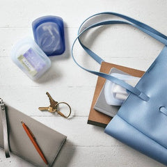 Ensemble de sacs de voyage réutilisables en silicone Stasher - 2 pièces