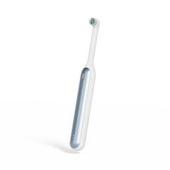 Brosse à dents électrique rechargeable oscillante quip Rev blanche/bleue - Boîte imparfaite