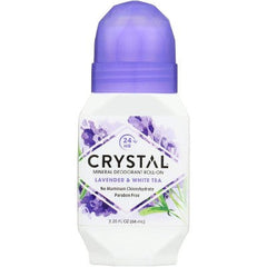 Déodorant roll-on Crystal Essence à la lavande et au thé blanc, 2,25 Oz