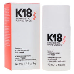 Masque capillaire réparateur moléculaire sans rinçage K18 1.7 oz - Boîte manquante