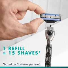 Recharges de lames de rasoir pour homme Gillette Mach3, lot de 4 - boîte manquante