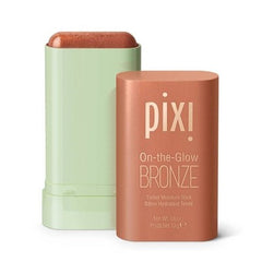 Bronceador en barra Pixi On The Glow con hidratante con color y luminosidad intensa, 0.6 oz - Caja imperfecta
