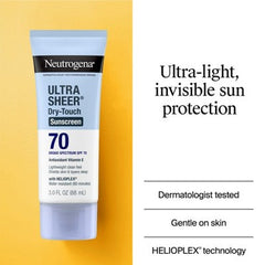 Neutrogena Ultra Sheer Sunscreen SPF 70 2pk/88ml - Missing Box