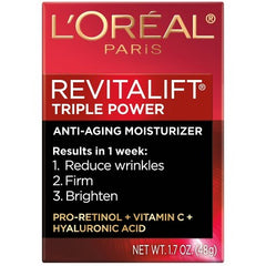 L'Oreal Paris Revitalift Triple Power Deep-Acting Face Moisturizer 1.7oz - Imperfect Box