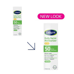 Cetaphil Daily Face Moisturizer Sunscreen SPF 50  1.7 fl oz - Imperfect Box