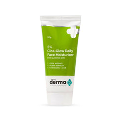 Hydratant Cica-Glow 5 % The Derma Co pour une peau éclatante