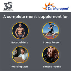 Dr. Morepen Testo Boost pour hommes | Augmente l’énergie, l’endurance et la croissance musculaire
