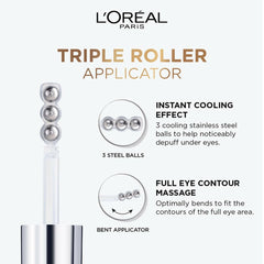 Sérum contour des yeux éclaircissant anti-cernes L'Oreal Paris Glycolic Bright avec 3 % de [Glycolic + Vit Cg + Niacinamide]