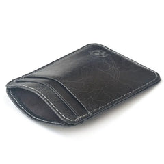 Wholesale Genuine Leather Convenient ID Pocket Bank Credit Card Case Vintage Thin Card Wallet Men Cash Bag Slim Bus Card Holder