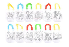 6Pcs Antistress Children Eco-friendly Graffiti Bag Kinderarten For  Hand Paiting For Kids