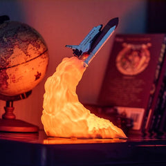 Neue 3D-Druck Space Shuttle Lampe Nachtlicht Für Weltraum-Fans Mondlampe Raketenlampe Als Raumdekoration
