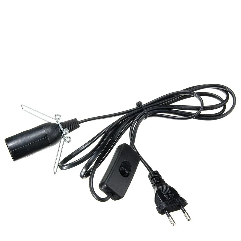 Lamp Cord with Dimmer Switch E14 Hanglamp Holder Light Bulbs Socket EU Plug 1.8m Power Cord Cable Lava Lamp Base