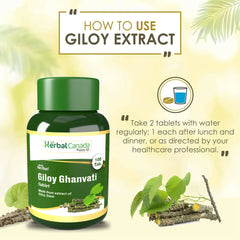 Tabletas de Giloy Ghanvati Herbal Canada