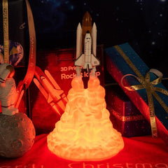 Neue 3D-Druck Space Shuttle Lampe Nachtlicht Für Weltraum-Fans Mondlampe Raketenlampe Als Raumdekoration