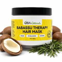 Mascarilla terapéutica capilar de babasú — Mascarilla capilar de acondicionamiento profundo para rizos