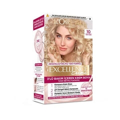 L'Oréal Paris Excellence Creme Hair Dye - 100% Grey Coverage, Nourishing Hyaluronic Acid Formula