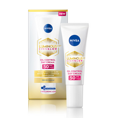 Crème de jour Luminous Even Glow Nivea régulatrice de sébum SPF 50
