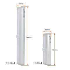 STEVVEX Lampe LED à 6 ou 10 LED avec capteur de mouvement PIR, pour placard, armoire et dessous de lit, veilleuse LED sous meuble pour dressing, escaliers, cuisine et usages multifonctions