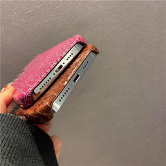 Genuine Leather Case for iPhone 13 Pro Classic Pattern Real Leather Full Coverage High-end Luxury Glossy Leather Couple Soft Case For iPhone 14 11 12 13 Pro Max 7 8 Plus 2 iPhone Cover