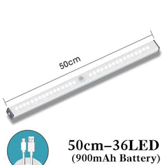 LED Night Light Motion Sensor Wireless USB Rechargeable Night lamp For Kitchen Cabinet Wardrobe Wall Lamp Mobile Lamp With Sensors