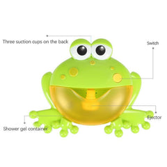 Jouets de bain pour bébé, machine à bulles en forme de crabes et de grenouille, jouet musical de bain pour enfants, générateur automatique de bulles pour baignoire