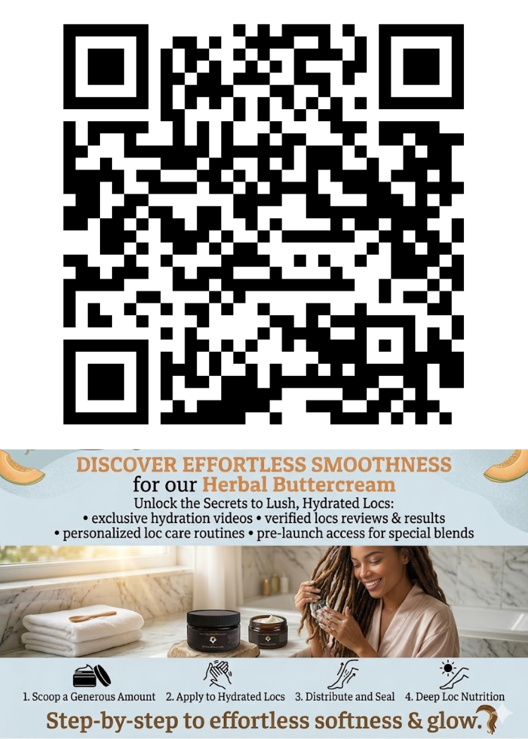 Herbal Infused Buttercream for Beard and Hair | Shea Butter, Rose Hydrosol Herbal_Buttercream_finished_qr_code H.E.A.L Hair Care