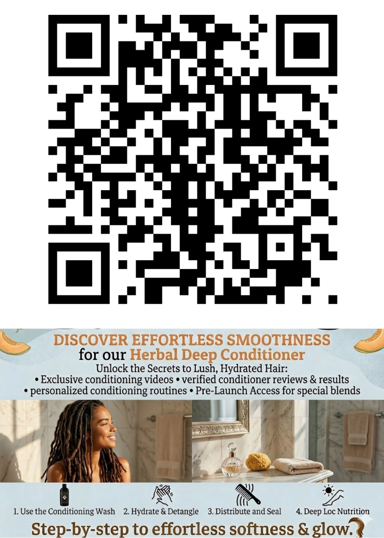 Mango Butter Lavender Deep Conditioner: Ginseng & Black Turmeric Hair Care Herbal_Deep_Conditioner_finished_qr_code H.E.A.L Hair Care