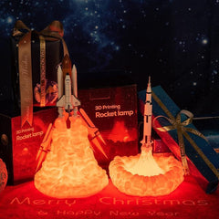 Neue 3D-Druck Space Shuttle Lampe Nachtlicht Für Weltraum-Fans Mondlampe Raketenlampe Als Raumdekoration