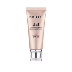 Note 3 in 1 Glowing Skin Tinted Moisturizer with SPF 50 - Hydrating, Natural Coverage, Glowing Skin