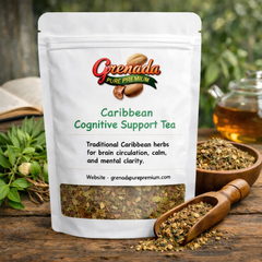Caribbean Cognitive Support Tea (Traditional Caribbean herbs for brain circulation, calm, and mental clarity) by