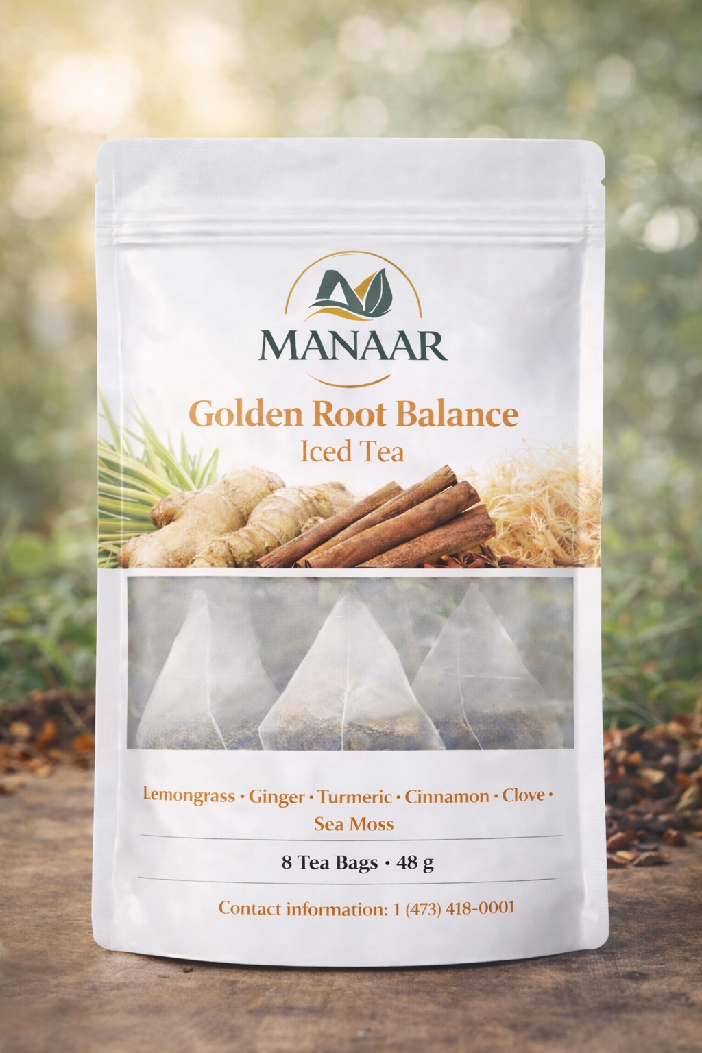 🌿 Golden Root Balance Iced Tea