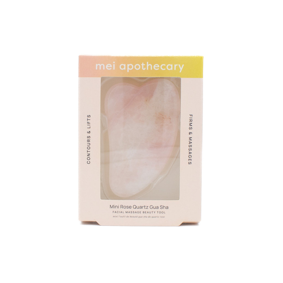 Mei Apothecary Mini-Rosenquarz-Gua-Sha-Werkzeug – Neu