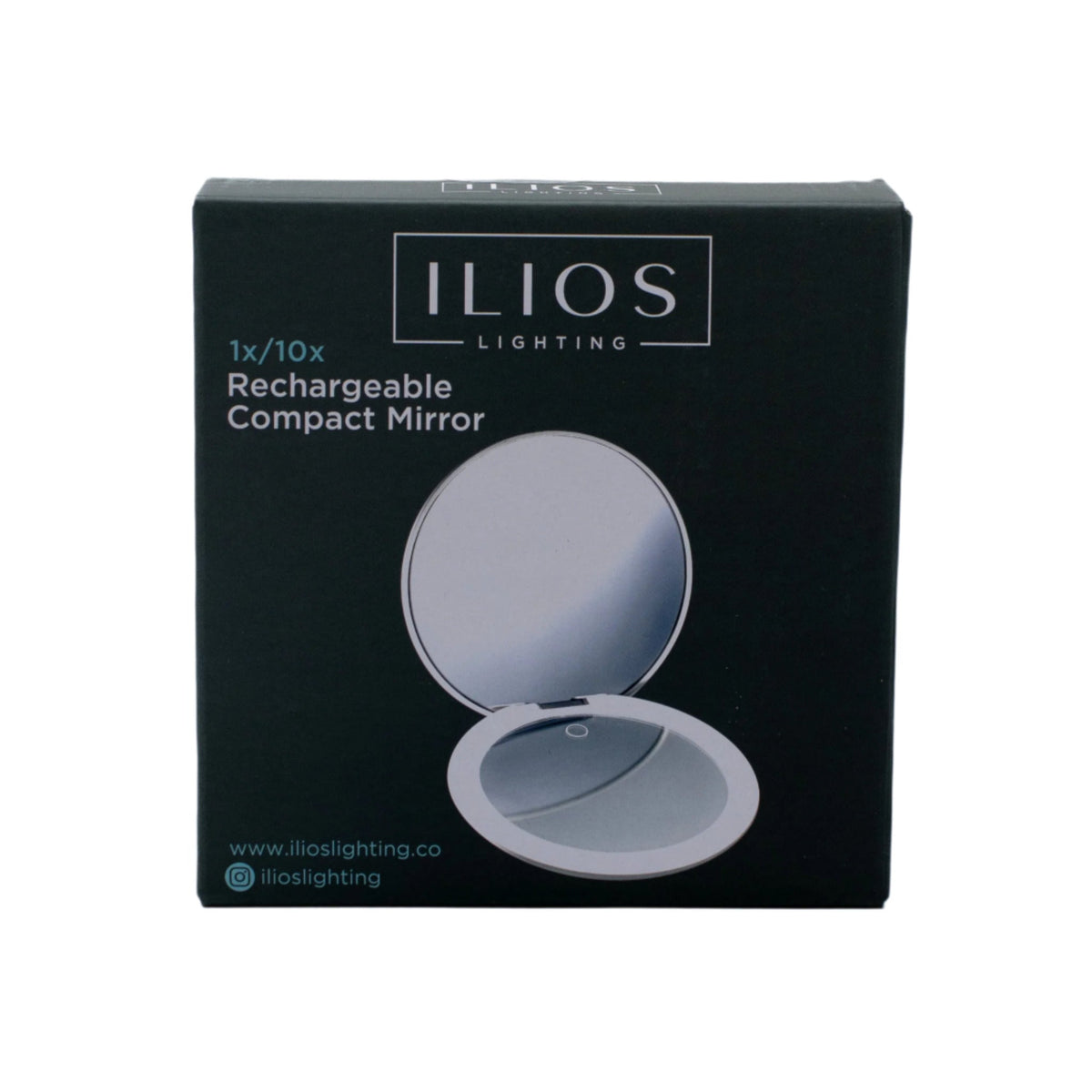 ILIOS Lighting LED wiederaufladbarer Kompaktspiegel 1X / 10X - Neu