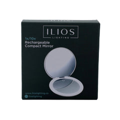 ILIOS Lighting LED wiederaufladbarer Kompaktspiegel 1X / 10X - Neu