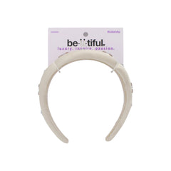 Scunci Gold Headband with Pink & Silver Jewels - New