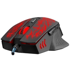 Everest SM-700 Wired Gaming Mouse - Customizable DPI, Optical Sensor, Black