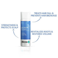 The Derma Co champú anticaída para reducir la caída del cabello