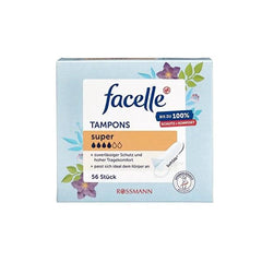 Facelle Super Tampons (56 Count) - Reliable Menstrual Protection, Extra Soft & Gynecologically Approved
