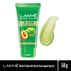 Gommage gel nettoyant en profondeur doux Blush & Glow Lakmé à la pomme verte et à l'abricot