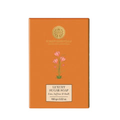 Forest Essentials Luxury Sugar Soap Lime Saffron & Oudh