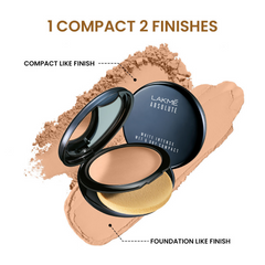 Poudre compacte Lakme Xtraordin-Airy, 2-en-1 compacte + fond de teint, légère, SPF17 - 06 Almond Honey