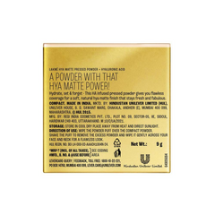 Lakme 9 To 5 Hya Matte Pressed Powder - Sand