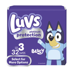 Luvs Platinum Protection Baby Diapers Size 3, 32 Count