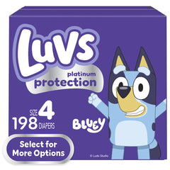 Luvs Platinum Protection Baby Diapers Size 4, 198 Count