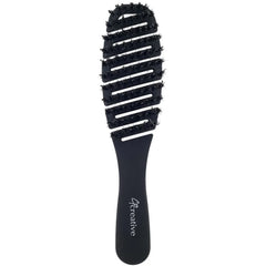 Flexvent Petite Mixed Bristle Vent Brush Boar & Nylon Pins Black