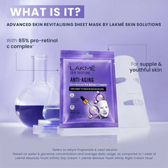 Mascarilla facial antiedad en lámina Lakme Skin Solutions
