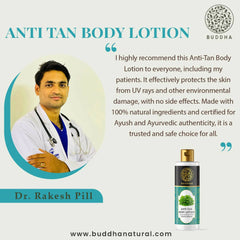 Lotion corporelle naturelle anti-bronzage Buddha