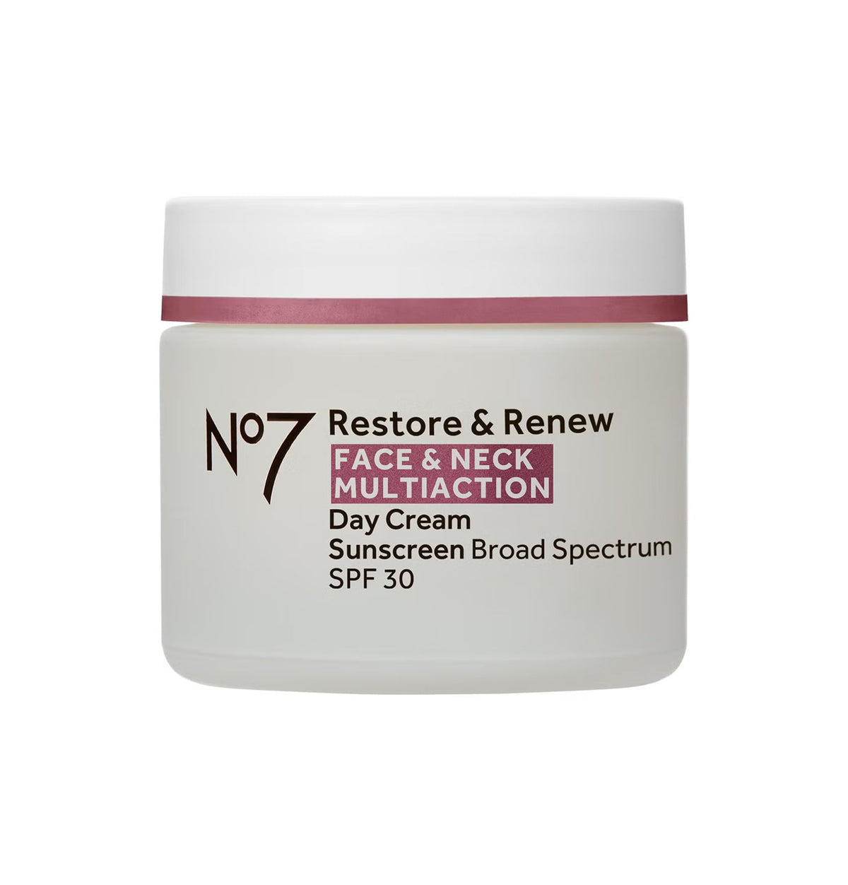 No7 Restore & Renew Multi Action Gesichts- & Hals-Tagescreme LSF30 50ml – Neu