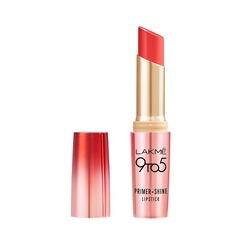 Lakme 9 To 5 Primer + Shine Lipstick - Red Pop